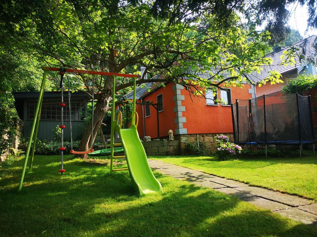 Ferienhaus Franz - An Der Elbe, Mit Grossem Garten Pirna Exterior foto