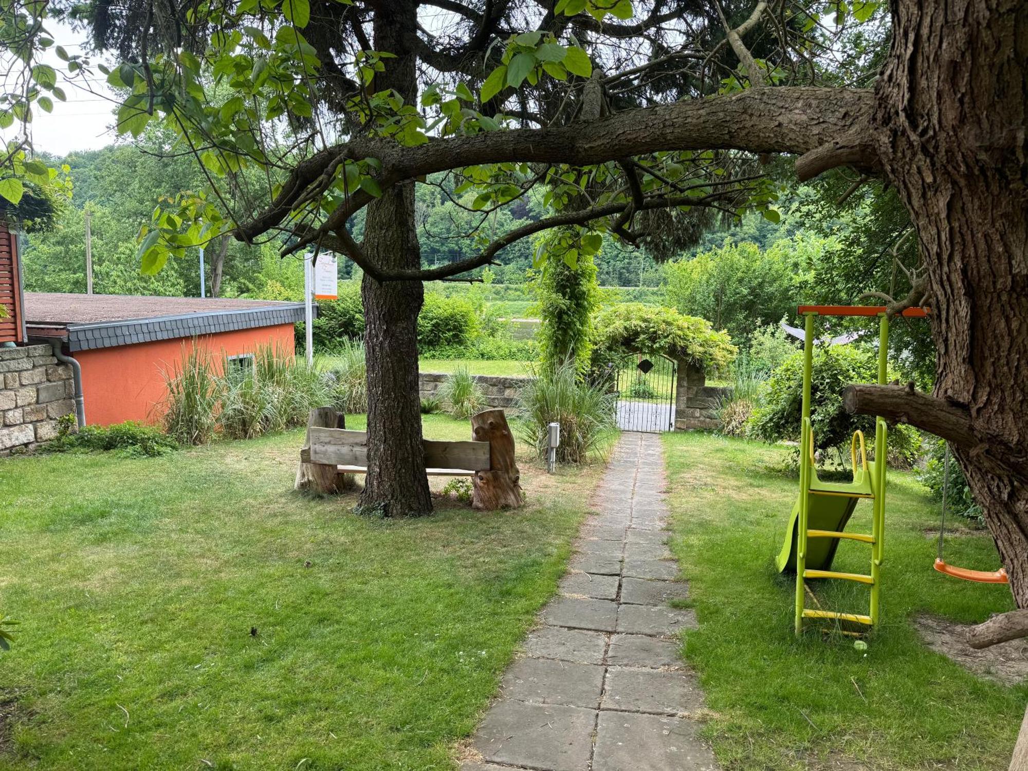 Ferienhaus Franz - An Der Elbe, Mit Grossem Garten Pirna Exterior foto